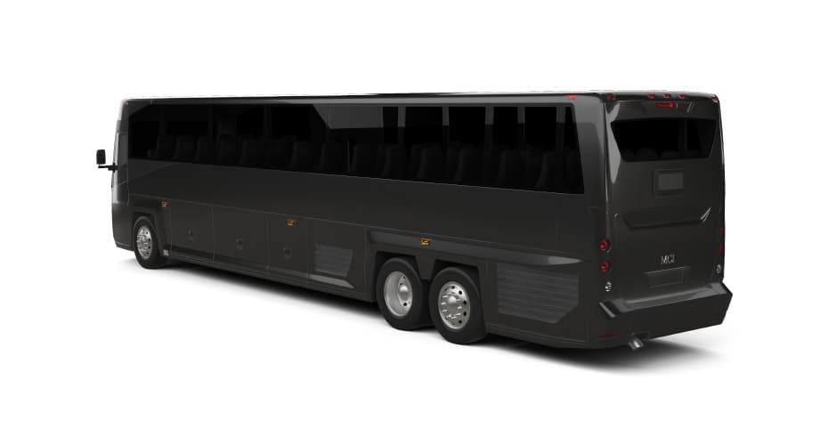 Carey Luxury Motor Coach MCI D45 LE Coach Bus - Driver Side Rear Angle View