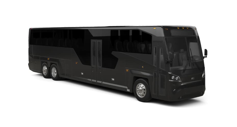 Carey Luxury Motor Coach MCI D45 LE Coach Bus - Passenger Side Front Angle View