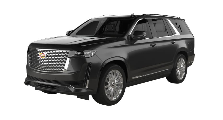 Carey Sports Utility Vehicle Cadillac Escalade - Driver Side Front Angle View