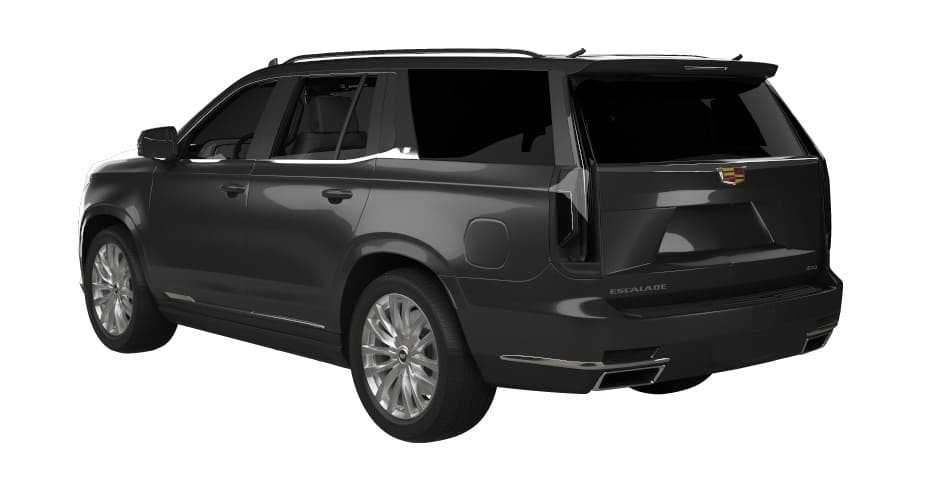 Carey Sports Utility Vehicle Cadillac Escalade - Driver Side Rear Angle View