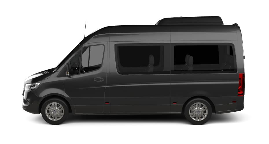 The Carey Luxury Van - Mercedes Benz Sprinter Van - Side View