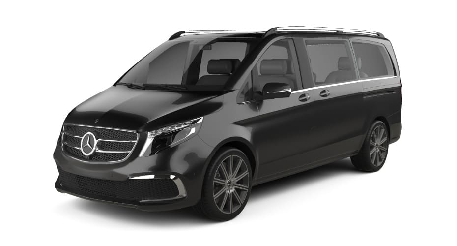 The Carey MPV Mercedes Benz V Class - Driver Side Front Angle View